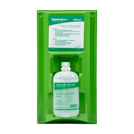 Sellstrom Rapid-Clear Portable Eyewash Station, Single Bottle Type, 16 oz. S90331
